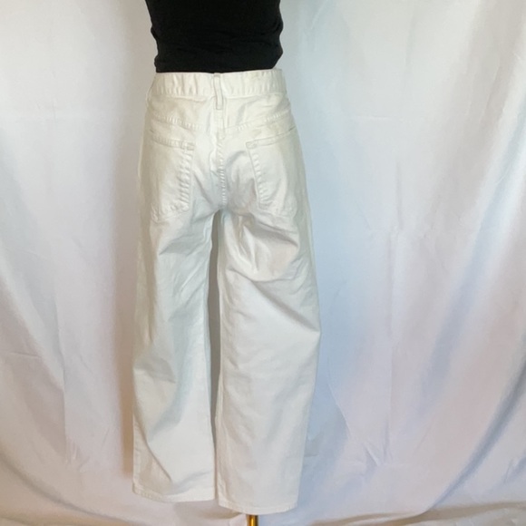 Eddie Bauer boyfriend crop white jeans size 8 - Picture 2 of 4